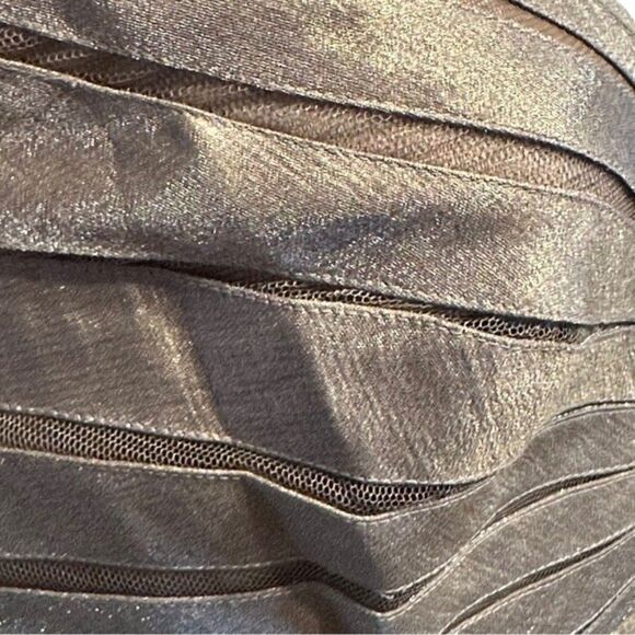 Adrianna Papell Occasions Bronze Shutter Pleat Dress  & Jacket Sz 8 - Picture 6 of 15